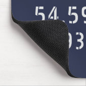 ベルファスト緯度 マウスパッド (コーナー)