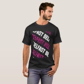 ベルファスト迷彩柄パターンピンクカモフラージュ Tシャツ (正面フル)