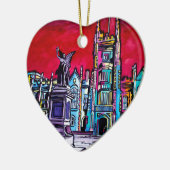 ベルファスト・アライブ – クイーンズ大学 セラミックオーナメント (左)