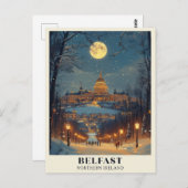 ベルファスト・ウィンター・ナイト・シーン ポストカード (正面/裏面)