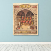 ベルファスト・ジンジャー・エールのヴィンテージ広告。 キャンバスプリント (インサイチュ (ウッドフロア))