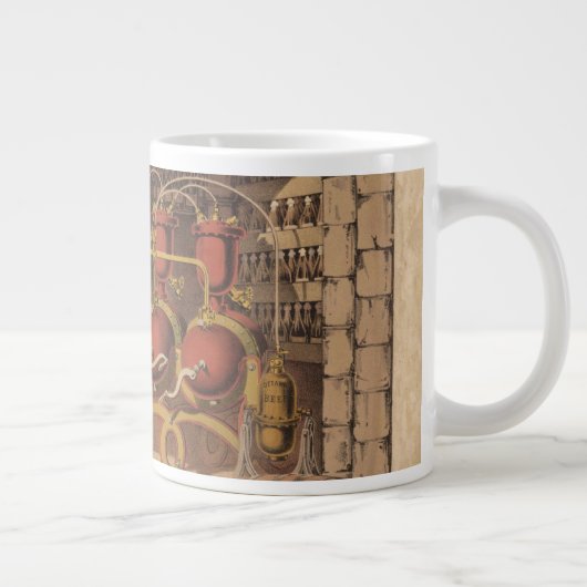 ベルファスト・ジンジャー・エールのヴィンテージ広告。 ジャンボコーヒーマグカップ (右)