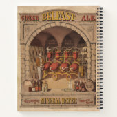 ベルファスト・ジンジャー・エールのヴィンテージ広告。 ノートブック (裏面)