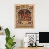 ベルファスト・ジンジャー・エールのヴィンテージ広告。 ポスター (ホームオフィス)