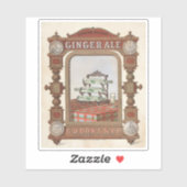 ベルファスト・ジンジャー・エールのヴィンテージ広告。2 シール (シート)