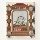 ベルファスト・ジンジャー・エールのヴィンテージ広告。2 ノートブック (裏面)