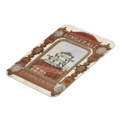 ベルファスト・ジンジャー・エールのヴィンテージ広告。2 マグネット (左側)