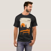 ベルファスト・ノーン・アイルランド・ヴィンテージ旅行ポスター Tシャツ (正面フル)