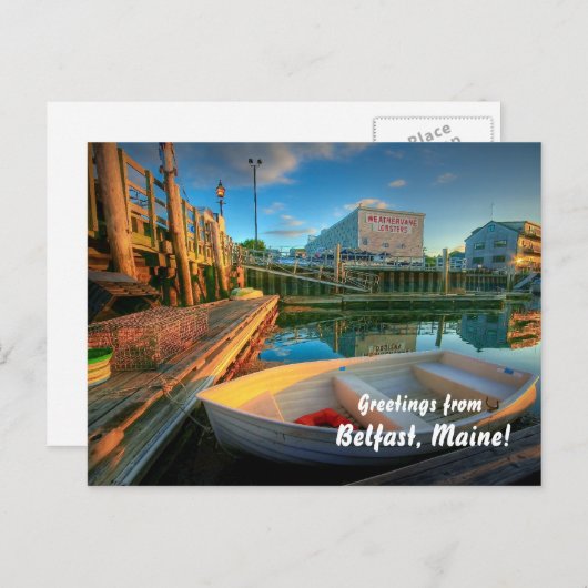 ベルファスト・メインからの挨拶! ポストカード (正面/裏面)