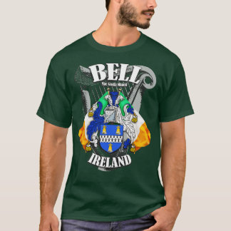 ベルファミリー名EnglishとIrish Tシャツ