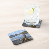 ベルフィールド湖の雲が静かな水 コースター (右側)