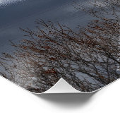 ベルフィールド湖の雲が静かな水 ポスター (コーナー)