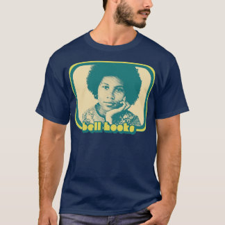 ベルフックレトロスタイルフェミニストアイコンデザイン Tシャツ