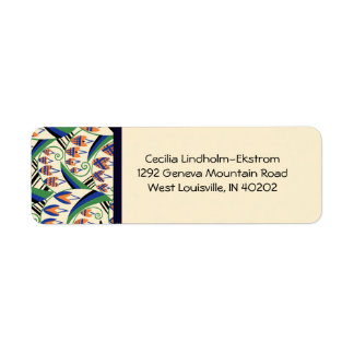 ベルフラワーオリジナルアールデコ色 ラベル