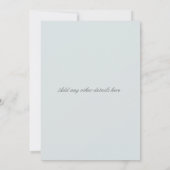 ベルフラワーフローラ結婚式招待状 招待状 (裏面)