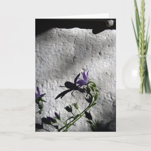 ベルフラワー付きの壁-共感カード サンキューカード (正面)