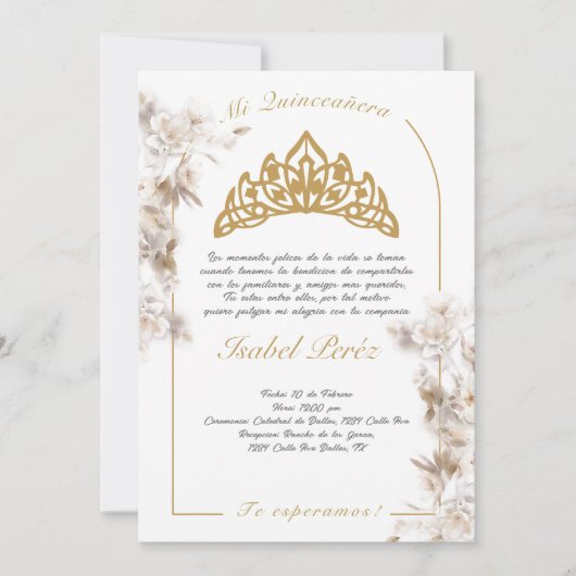 ベルフレームキンセアニラへの招スペインの待 招待状 (正面)