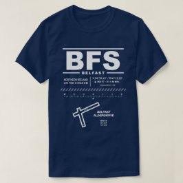 ベルフ国際的ェイト空港BFS Tシャツ