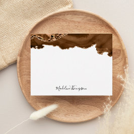 ベルベエレガントットラスト金ゴールドマーブルアゲテゲード ノートカード