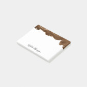 ベルベエレガントットラスト金ゴールドマーブルアゲテゲード ポストイット (アングル)