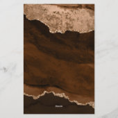 ベルベエレガントットラスト金ゴールドマーブルアゲテゲード 便箋 (裏面)