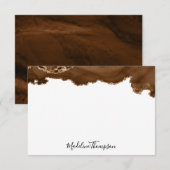 ベルベエレガントットラスト金ゴールドマーブルゲート2 ノートカード (正面/裏面)