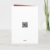 ベルベットのソファに座ったクリスマス・アフガン犬 カード (裏面)