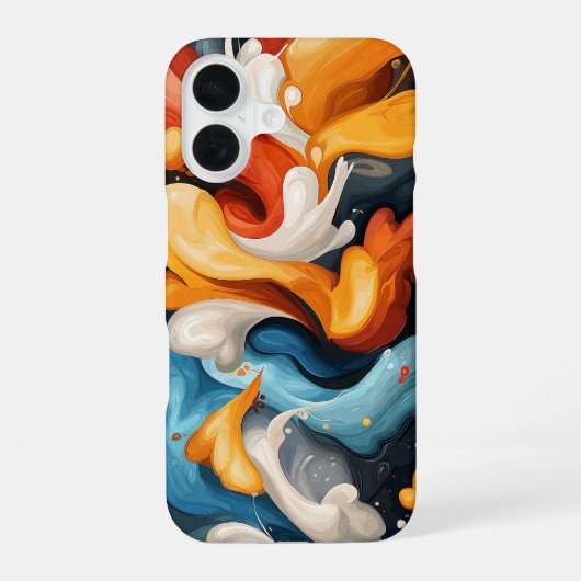 ベルベットの花びら iPhone 16ケース (裏面)