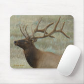 ベルベットの頭と肩のE9ブルエルク マウスパッド (マウス)