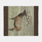 ベルベットのE8ブルエルク フリースブランケット (正面(横))