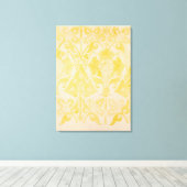 ベルベットまたはシルクブロケテル用デザイン, 1850 (ペン) キャンバスプリント (インサイチュ (ウッドフロア))