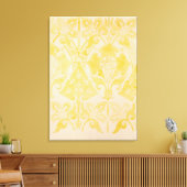 ベルベットまたはシルクブロケテル用デザイン, 1850 (ペン) キャンバスプリント (インサイチュ (リビング))