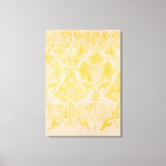 ベルベットまたはシルクブロケテル用デザイン, 1850 (ペン) キャンバスプリント (正面)