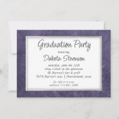 ベルベットグラード |アメジスト紫の水彩パーティー 招待状 (正面)