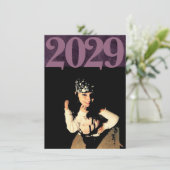 ベルベットグラード |アメジスト紫ムーディグランジー写真 招待状 (スタンド正面)