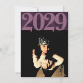 ベルベットグラード |アメジスト紫ムーディグランジー写真 招待状 (正面)