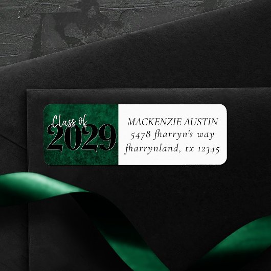 ベルベットグラード |エメラルドグリーン宝石トーングランジ ラベル