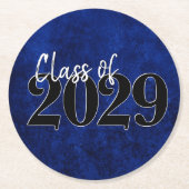 ベルベットグラード |サファイアブルーのダークジュエルトーグランジン ラウンドペーパーコースター (正面)