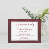 ベルベットグラード | Rubyクリムゾンレッドクラシックの水色 招待状 (スタンド正面)