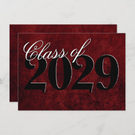 ベルベットグラード | Ruby Red Crimson Jewel グランジ Tone 招待状