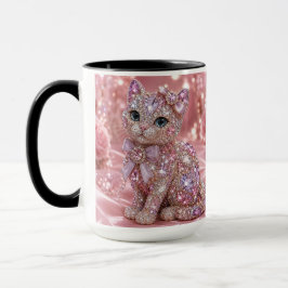 ベルベットナイトキャット美術プリント マグカップ