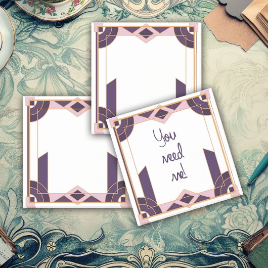 ベルベットナイトジオメトリーアートデコ ポストイット