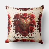 「ベルベットバララグジュアリー」 クッション (正面)