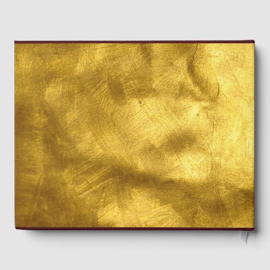 ベルベットパープルバイオレットグレープ金ゴールド結婚フローラズルクス ゲストブック (裏面)