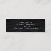 ベルベットブラック | 役員 スキニー名刺 (裏面)