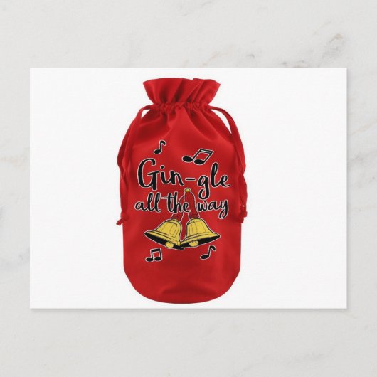 ベルベットボトルバッグ、ベルベットワインバッグプロモーションバッグ ポストカード (正面)