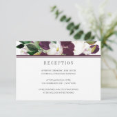 ベルベットマグノリアシックモダンウェディングレセプション エンクロージャーカード (スタンド正面)