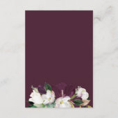 ベルベットマグノリアモダンクラシック結婚ズ詳細 エンクロージャーカード (裏面)