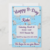 ベルベットモンキーズハッピーバースデー 招待状 (正面)