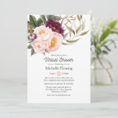 ベルベット梅と赤面フローラバーチャルベビーシャワー 招待状 (スタンド正面)